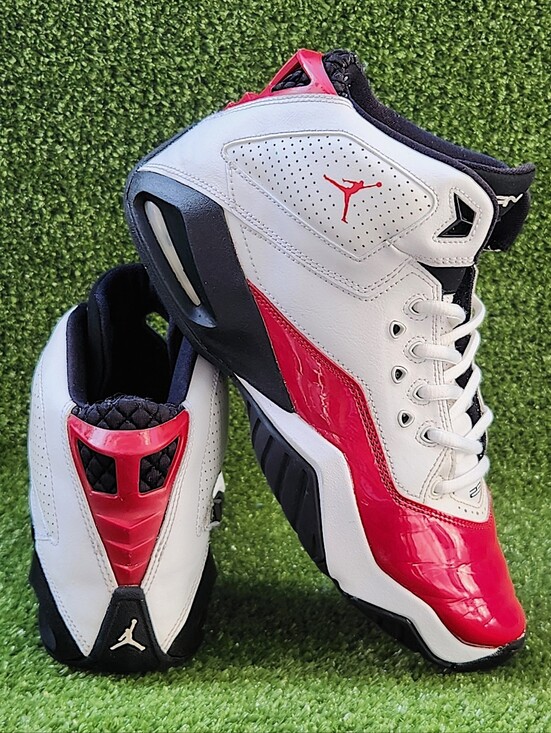 Nike Other - Nike Air Jordan B'Loyal White Gym Red Leather Shoes Sneakers Size 7 Youth 7 Mens